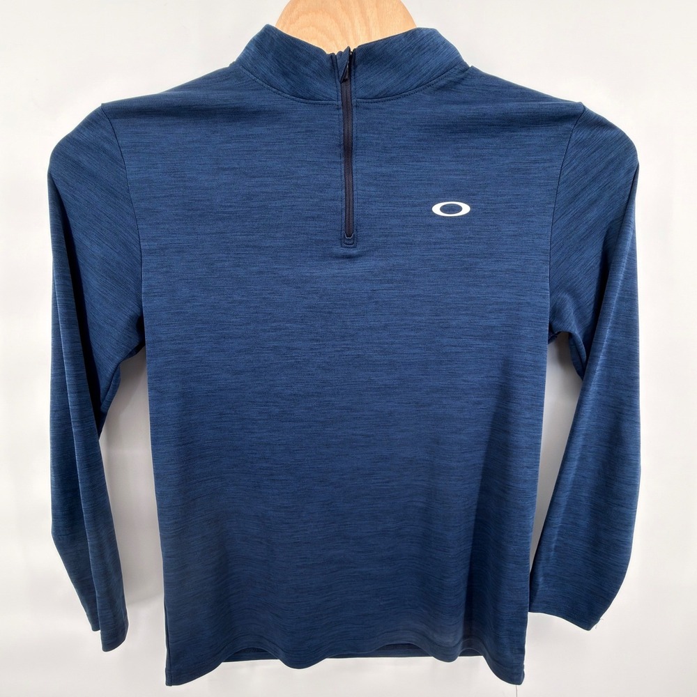 Oakley Hydrolix 1/4 Zip Pullover Men's Large Blue Athletic Performance LS